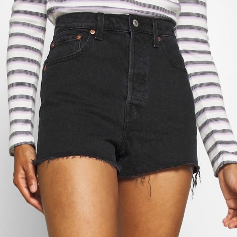 Levi's Black Jean Shorts